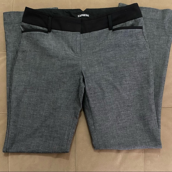 Express Gray/Black Columnist Dress Pants Size 6s - Picture 2 of 3